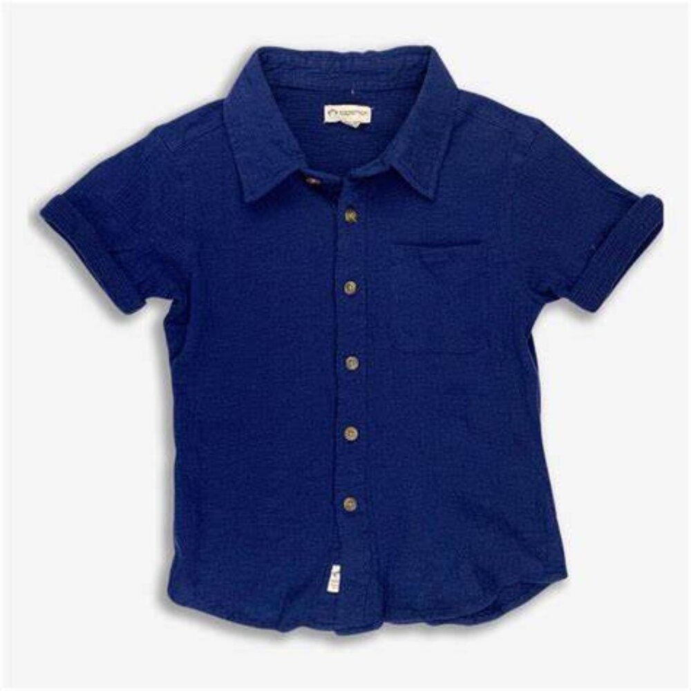 Appaman Size 7 Boys Blue Short Sleeve NWT